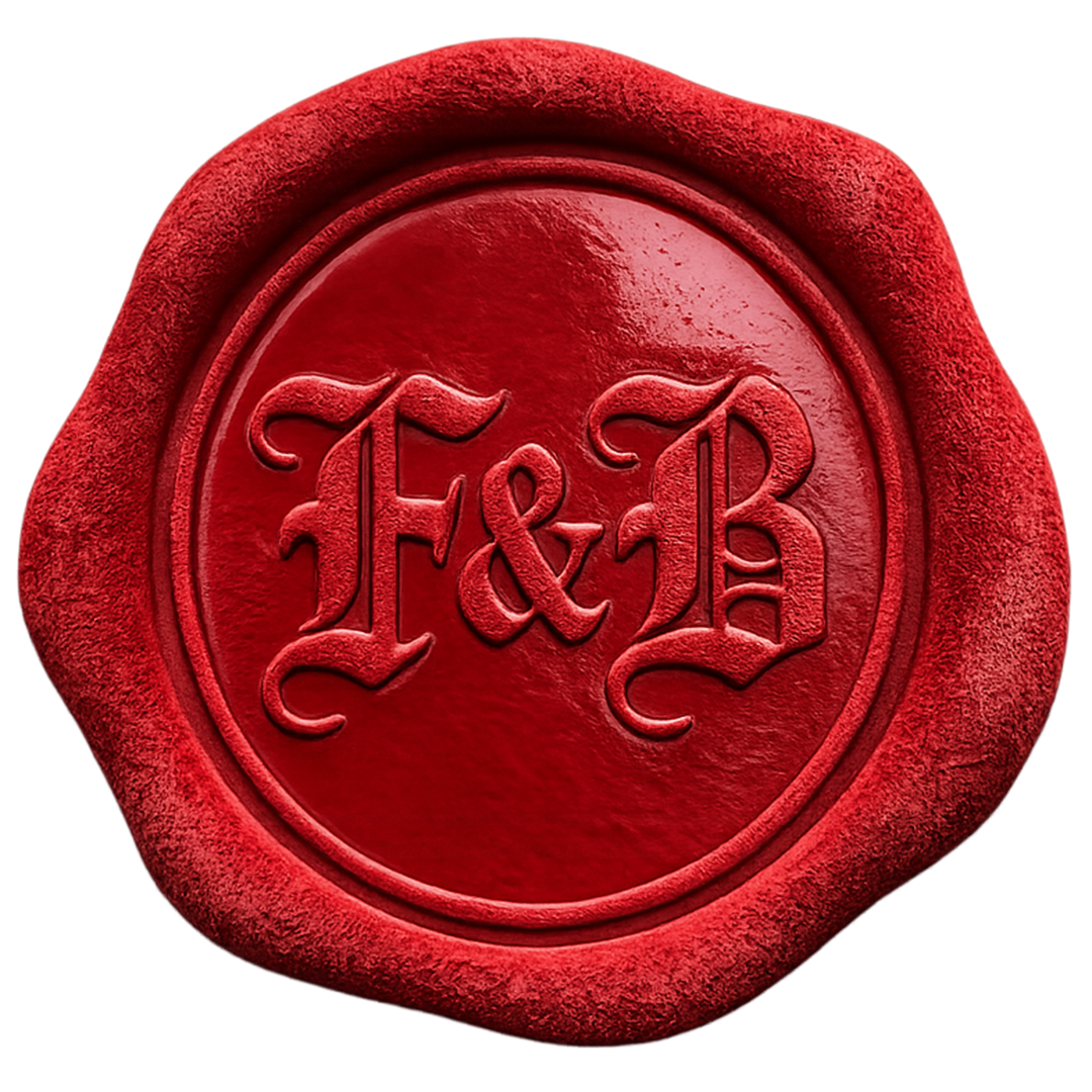Flesh and Bone red wax seal
